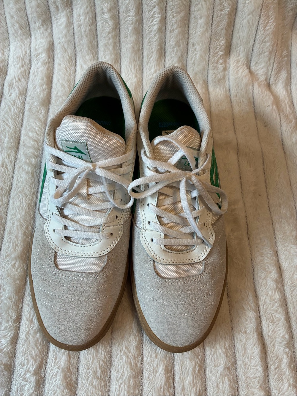 Lakai Sneakers | Men's Size 10.5 | White & Green